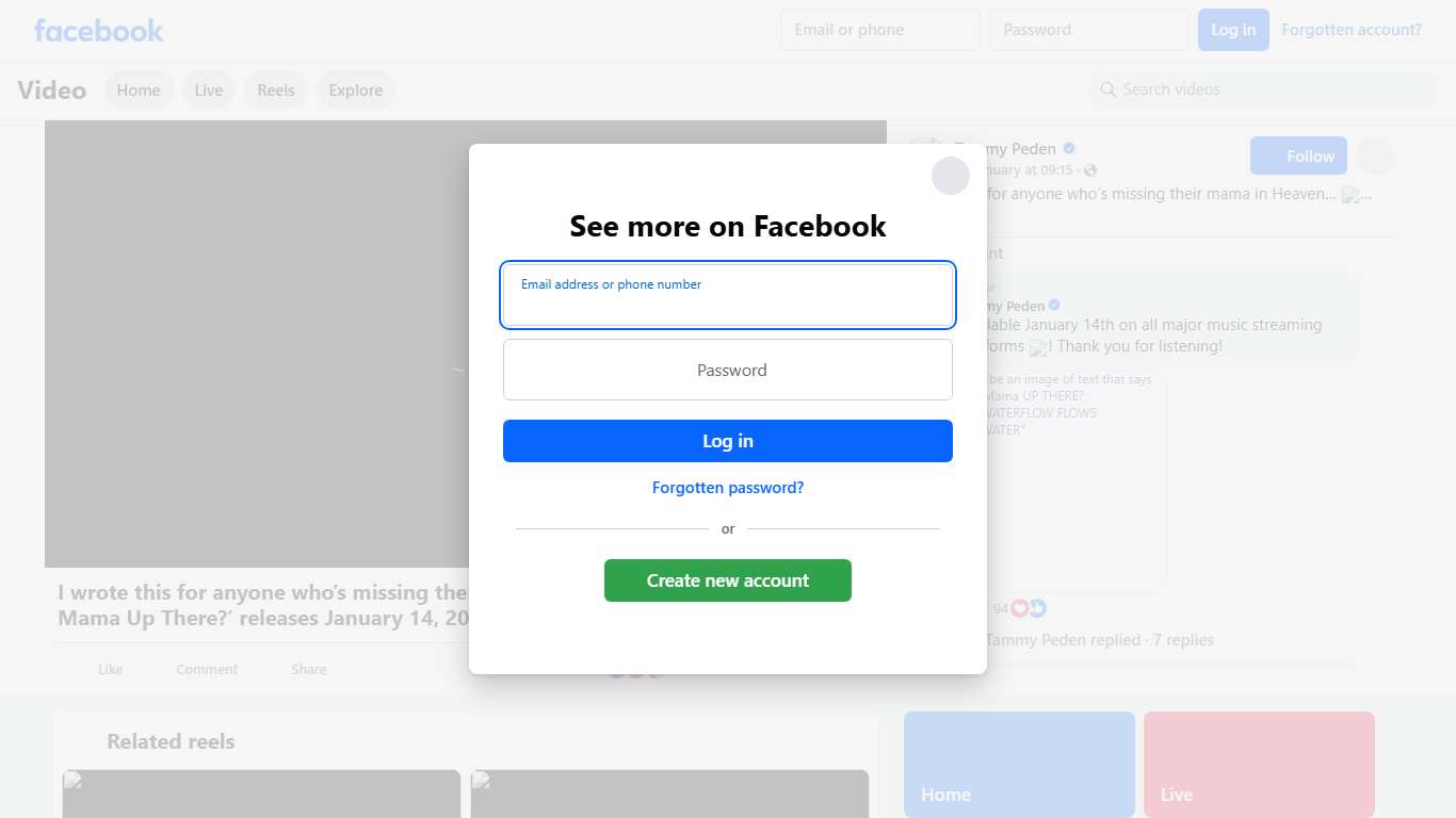I wrote this for anyone who’s missing their mama in Heaven… 🤍 ‘How’s Mama Up There?’ releases January 14, 2026 🕊️ #MissingMyMama #MamaInHeaven #CountryGospel #FaithMusic #Prayer #NewSong | Tammy Peden | Facebook